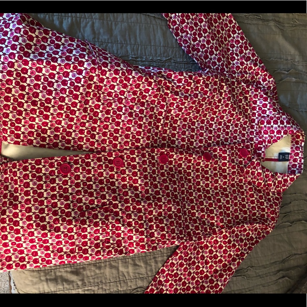 Gap Duster Red And Pink Design